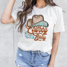 Fashion, Cowgirl, graphic tees women, short sleeves