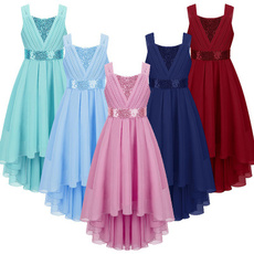 gowns, girls dress, Lace, chiffon