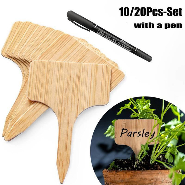 10/20PcsSet Waterproof Plant Labels Inserts Outdoor Garden Plant Markers Flower Labels