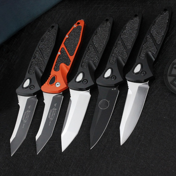 1 Pcs Damascus Knife Automatic Quick Opening Spring Assisted Knives utility Tactical Hunting