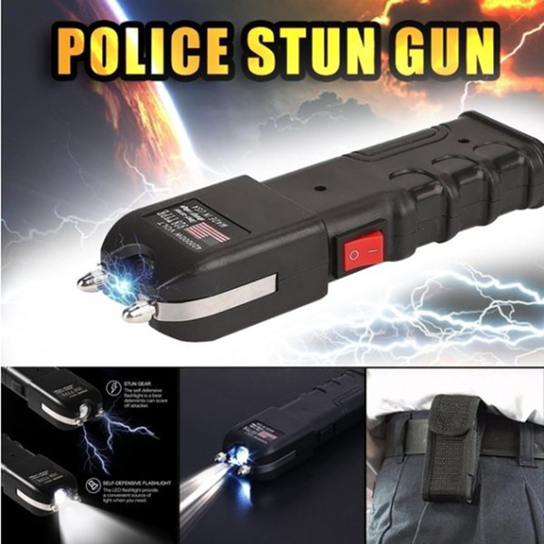 Taser Gun Travel Lightning Electric Shock Flashlight Mini Stun Torch Emergency Rechargeable