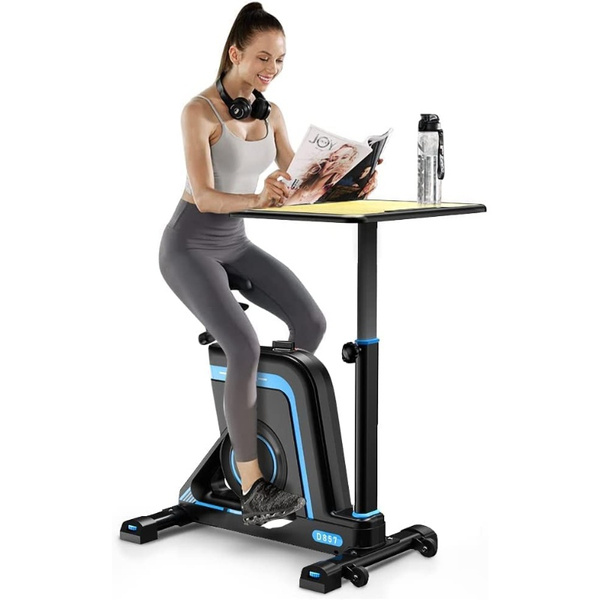 Dripex Exercise Bike Stationary Indoor Cycling Bike Desk Home Office