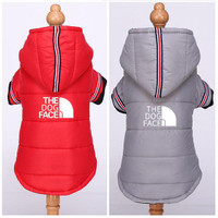 Winter Warm Down Dog Jacket Pet Dogs Costume Puppy Light-weight Four Legs Hoodie Coat Clothes Ski main image 1