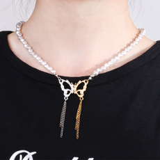 butterfly, clavicle  chain, Fashion, Chain