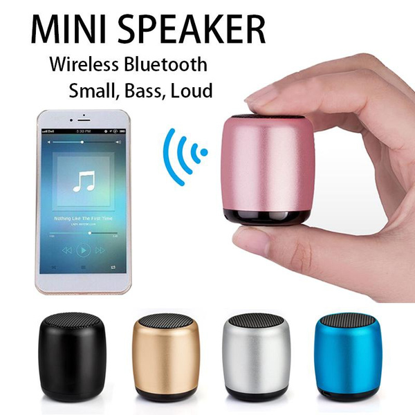 Pairable Mini Wireless Bluetooth Speaker Metal Alloy Portable Bass ...