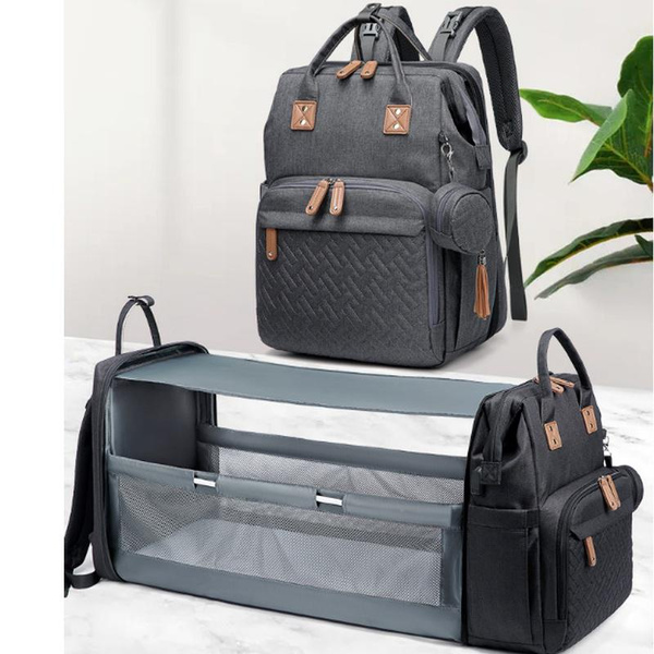 New Hot Portable Folding Crib Mommy Bag Multifunctional Baby Bag Mommy