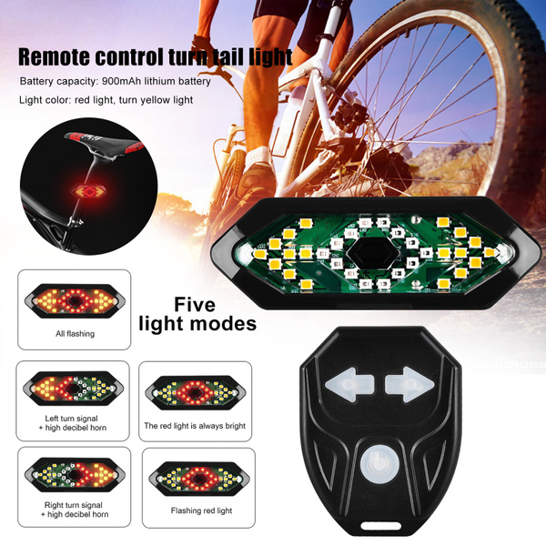 5Modes Smart Remote Control Turn Signal Cycling Taillight USB