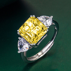 Cubic Zirconia, crystal ring, Ювелірні вироби, 925 silver rings