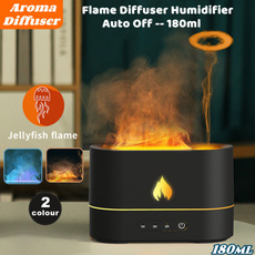 flamehumidifier, lights, essentialoildiffuser, Office