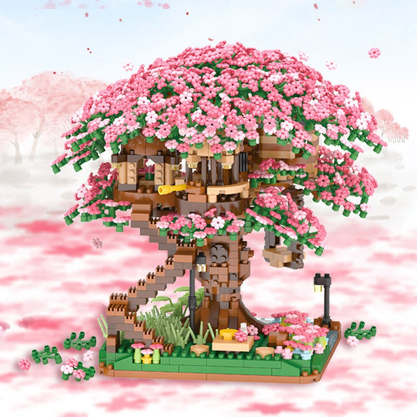 Mini Tree House Architecture Collection Assembly Building Blocks Set ...