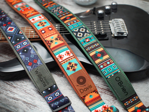 acousticguitarstrap, aztecguitarstrap, Gifts For Him, Bass