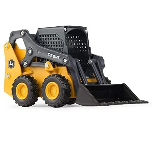 John Deere Tomy 318G Skid Steer (1:32 Scale), Yellow | Wish