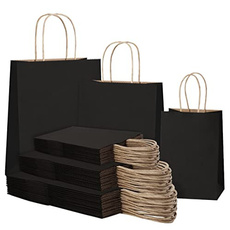 Bags, Paper, black, Gifts