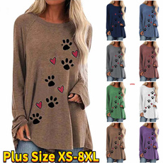 women pullover, Plus Size, Long sleeve top, long sleeved shirt