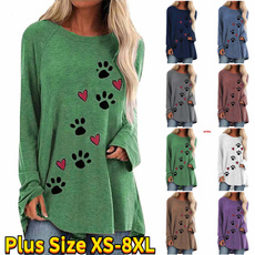 women pullover, Plus Size, Long sleeve top, long sleeved shirt
