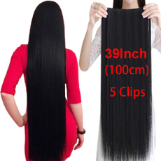 Synthetic, Hairpieces, Extension, Clip