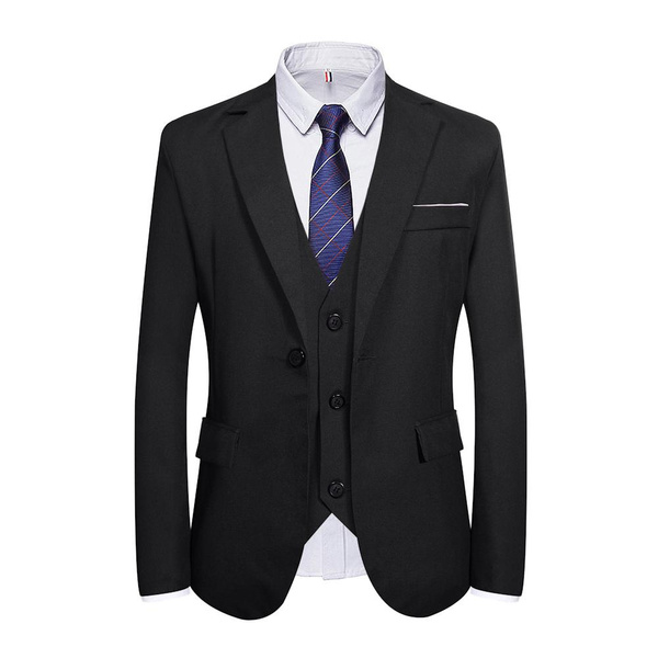 One Button Men's Wedding Prom Suits Slim Fit Skinny Men's Business ...