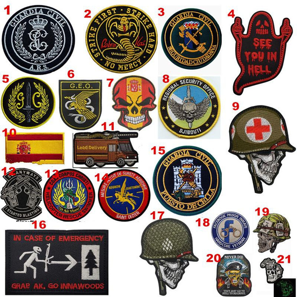 Flag Spain 7 cm Wide Patch Aufnäher España parche Bordado brodé patche écusson Toppa ricamata