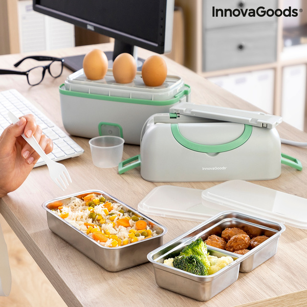 3in1 Electric Steamer Lunch Box with Recipes Beneam InnovaGoods Wish