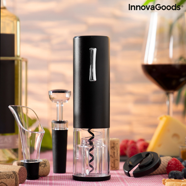 Rechargeable Electric Corkscrew with Accessories for Wine Corklux InnovaGoods Wish