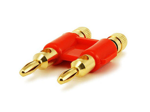Plug, goldplated, bananaplug, gold