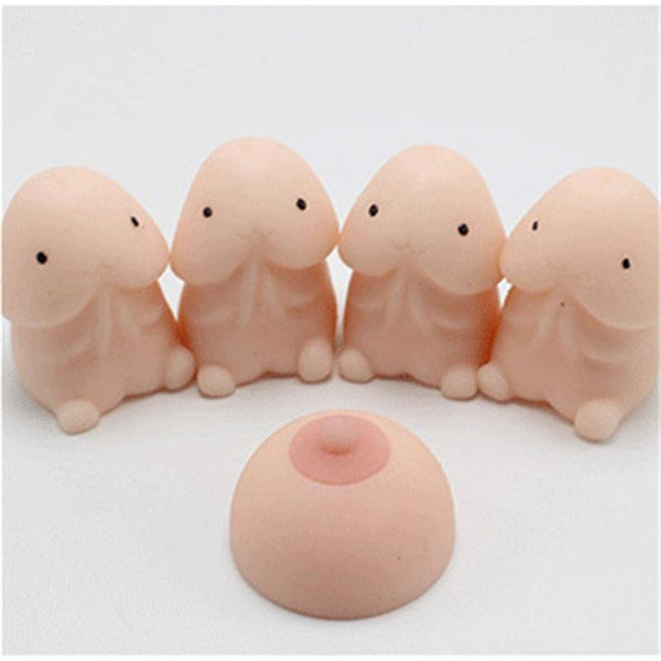 1PCS Relief Toy Big Boobs Vent Water Polo Simulation Silicone Boob