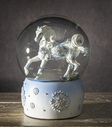water, Crystal, horse, Winter