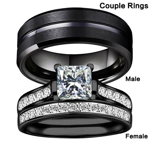 925 Silver Rupa Couple Rings CR-32 - P S Jewellery
