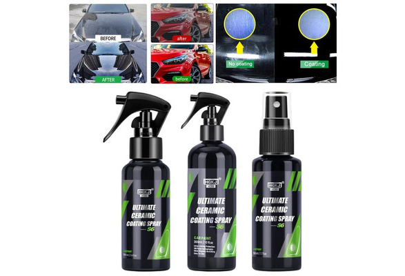 9H Ceramic Car Coating Spray Paint Care 300/100/50ml Hydrophobic