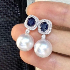 Blues, Gemstone Earrings, Blue Sapphire, Elegant