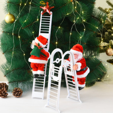 Box, Decor, laddersantaclau, Christmas