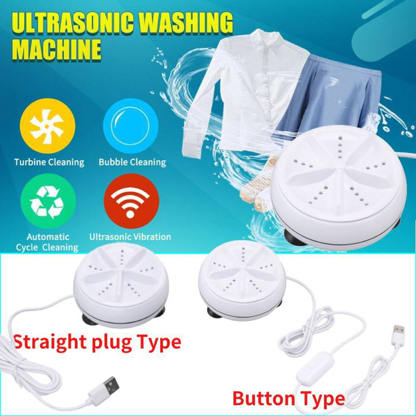 Ultrasonic Washing Machine Bucket Type Mini USB Portable Laundry