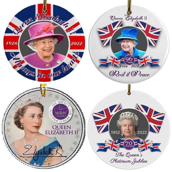 Queen Elizabeth Ii Platinum Jubilee Christmas Ornament Commemorative