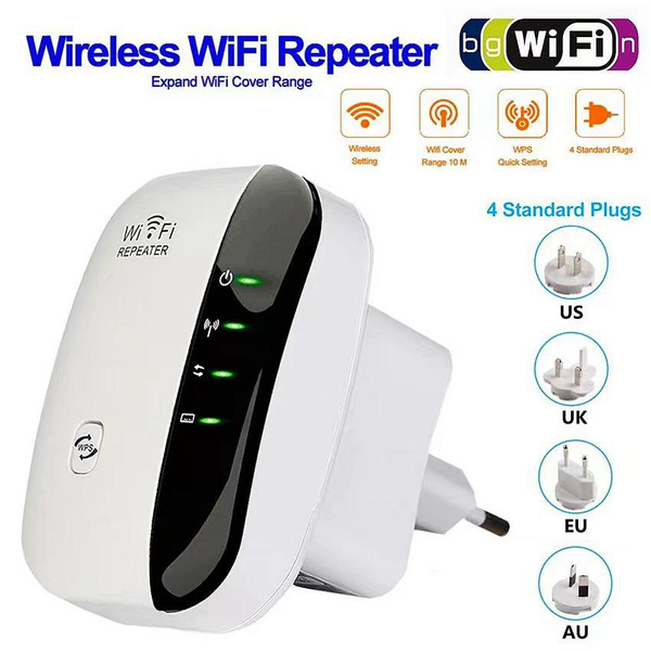 Internet Enhancer Wireless Transmission Rate 300Mbps WiFi Extender Signal Enhancer Up To ...