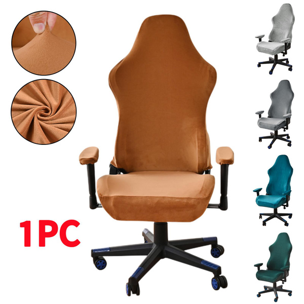 1 Pc Velvet Gaming Chair Covers Stretch Computer Swivel Chair