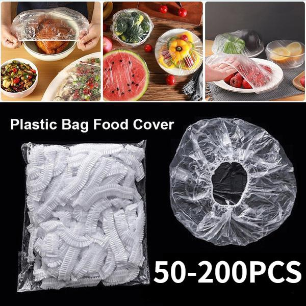 Disposable Food Cover Plastic Food Bag Elastic Wrap Food Lid Bowl