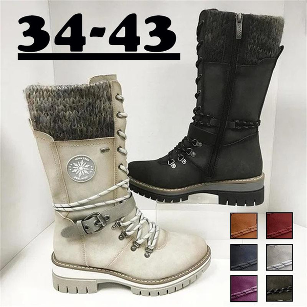 Women's winter boots on sale with side zipper