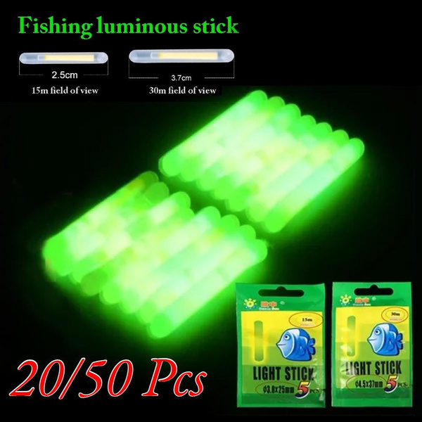 20/50 Pcs Fishing Float Light Stick Fluorescent Lightstick Night Float