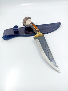 Steel, handmadeknife, Hunting, stagantlerknife