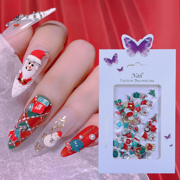 Jewelry Nail Christmas, 3d Christmas Nail Decorations