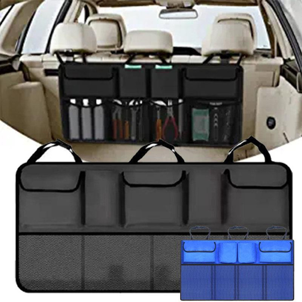 New Design Car Rear Seat Back Storage Bag Multi Hanging Nets Pocket