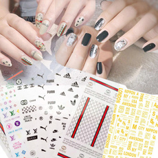 luxurylogo, nail stickers, 大きな爪シール, Beauty