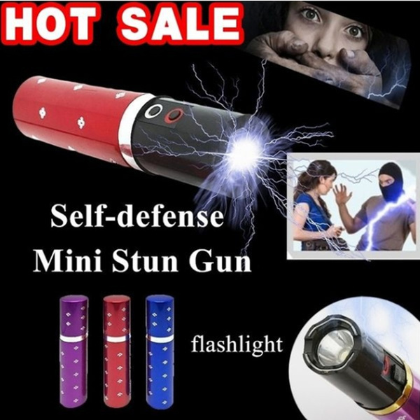 2 in 1 Female lipstick Power Stun Flashlight Electric Shock Taser Gun