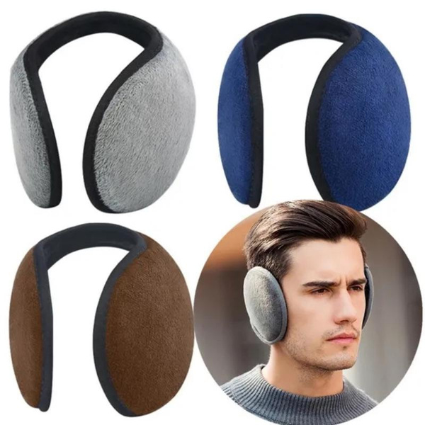 Ear Muffs Plush Ear Warmers Fleece Winter EarMuffs Behind the Head