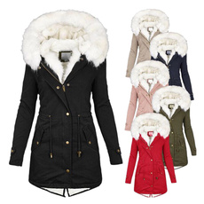 casual coat, fur coat, Plus Size, Winter