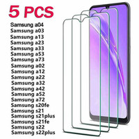 5 pcs 9H 2.5D Protective Glass For Samsung Galaxy A13 A23 A33 A53 A73 ...