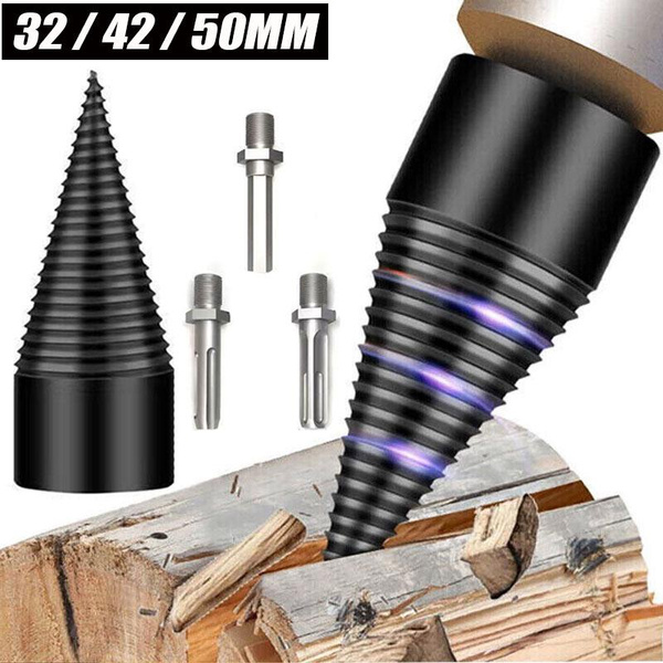 32/42/50Mm High Speed Twist Drill Bit Firewood Drill Log Splitter Cone