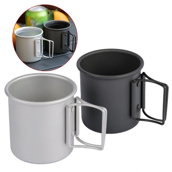 Outdoor Folding Cup Portable Lightweight Aluminum Camping Coffee