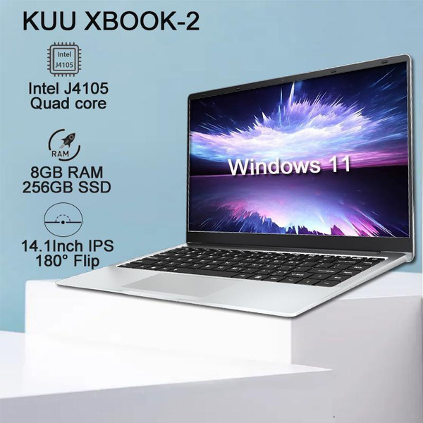 KUU-Ordinateur portable 2 en 1, écran FHD de 14 pouces, processeur