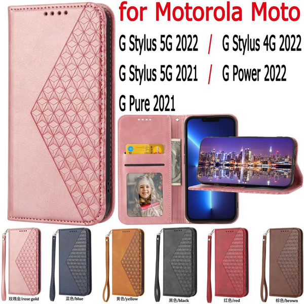 For Motorola Moto G Stylus 5G (2022), Full Cover Flip Leather